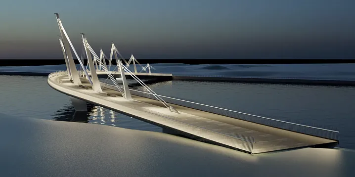 Началось сооружение основных опор моста через Нагатинский затон