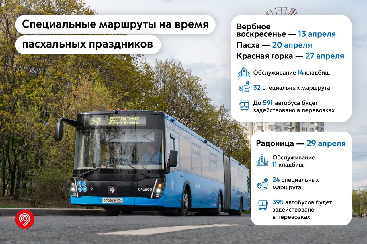 В пасхальную ночь городской транспорт будет работать дольше