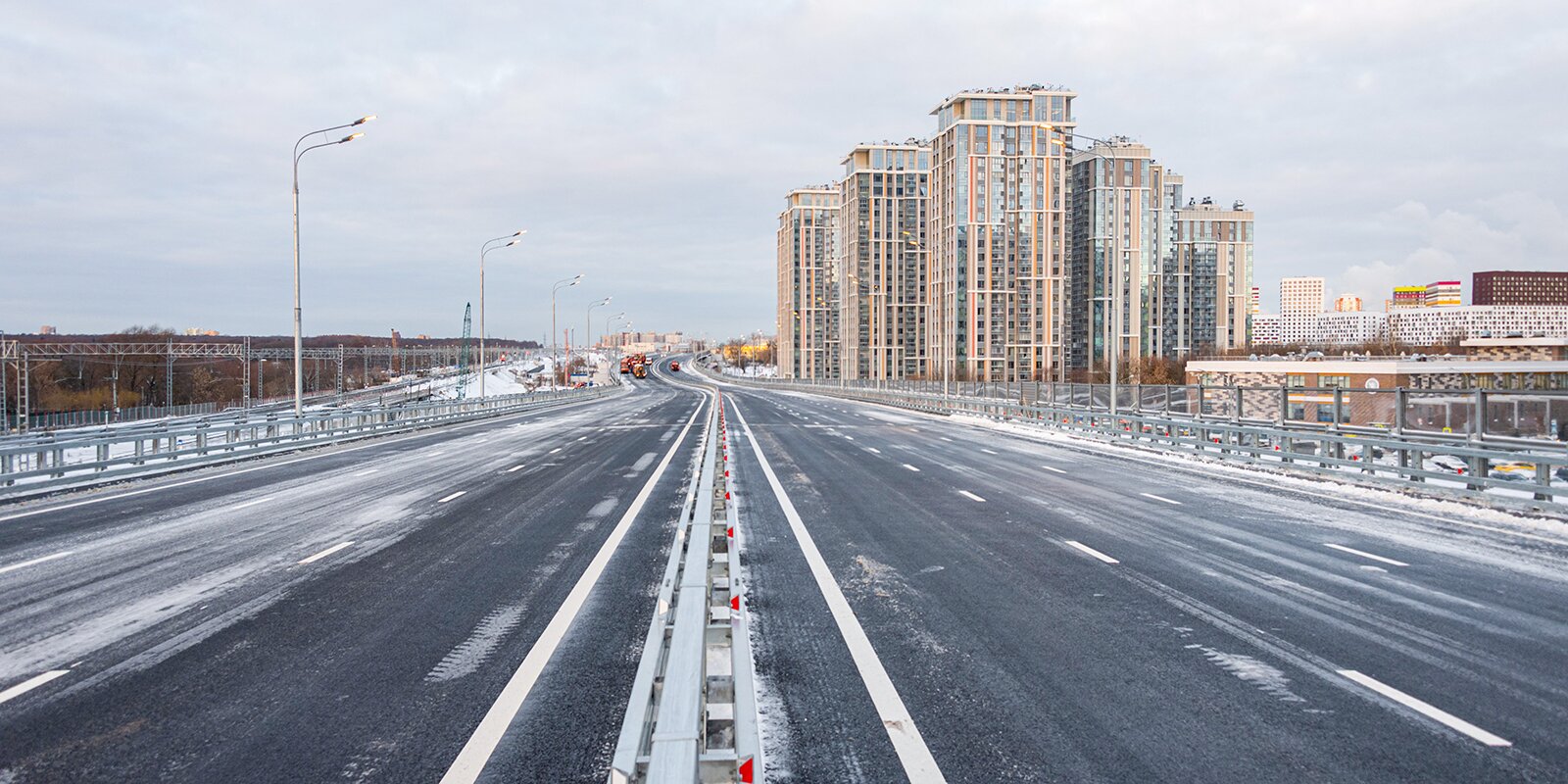 дороги москвы зимой