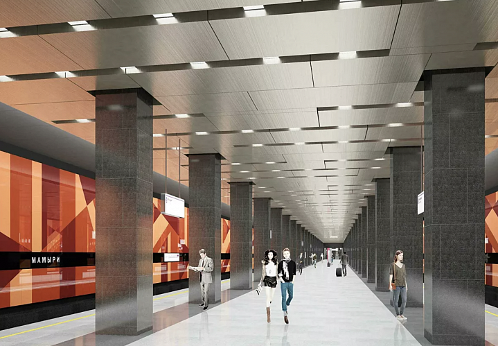  Станцию метро "Мамыри" оформят в осенних тонах 