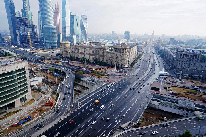 Завершается первый этап строительства развязки на пересечении Северного дублера Кутузовского проспекта и ТТК