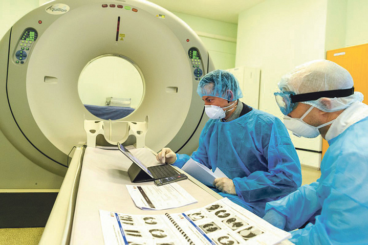 Коронавирус проверят на томографе