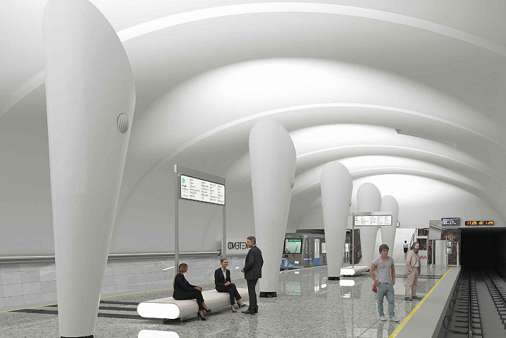 Новый участок салатовой ветки метро строили под Дмитровским шоссе 