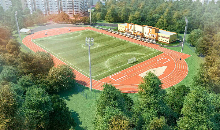 Два новых футбольных поля появятся в Москве до конца года