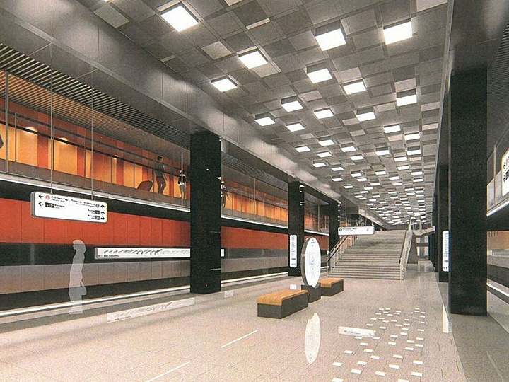  Длина перехода между станциями "Проспект Вернадского" БКЛ и красной ветки метро составит 70 метров 