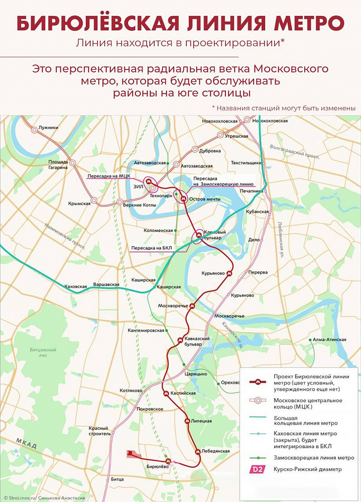 Строительство метро в бутово до 2025 схема