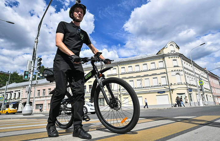 В конце июня в центре столицы начнет работу велопатруль ЦОДД