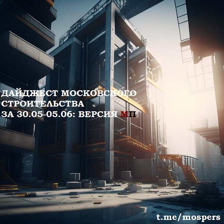 Основные события московского строительства за неделю 30 мая - 5 июня