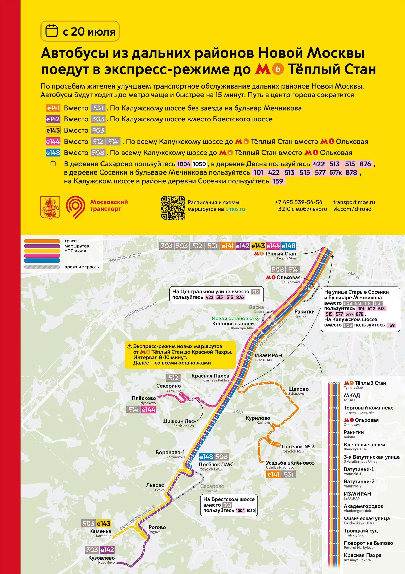 С 20 июля изменятся маршруты до дальних районов ТиНАО - Московская  перспектива
