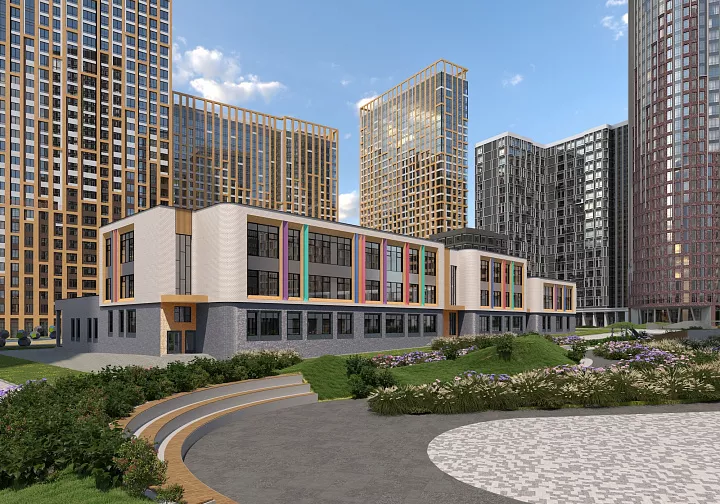 В Хорошево-Мневниках завершили конструктив здания школы на 775 мест ...