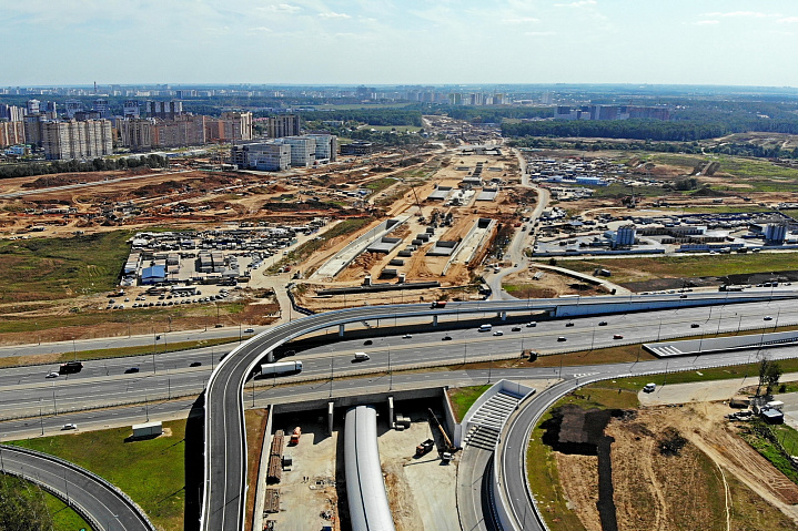 В новой Москве в 2021 году построят 50 километров новых дорог 